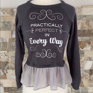 Disney Boutique grey long sleeve sweatshirt